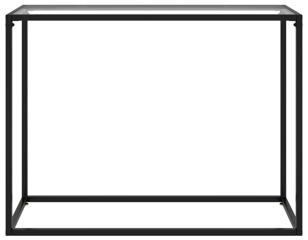 vidaXL Τραπέζι Κονσόλα Διαφανές 100 x 35 x 75 εκ. από Ψημένο Γυαλί