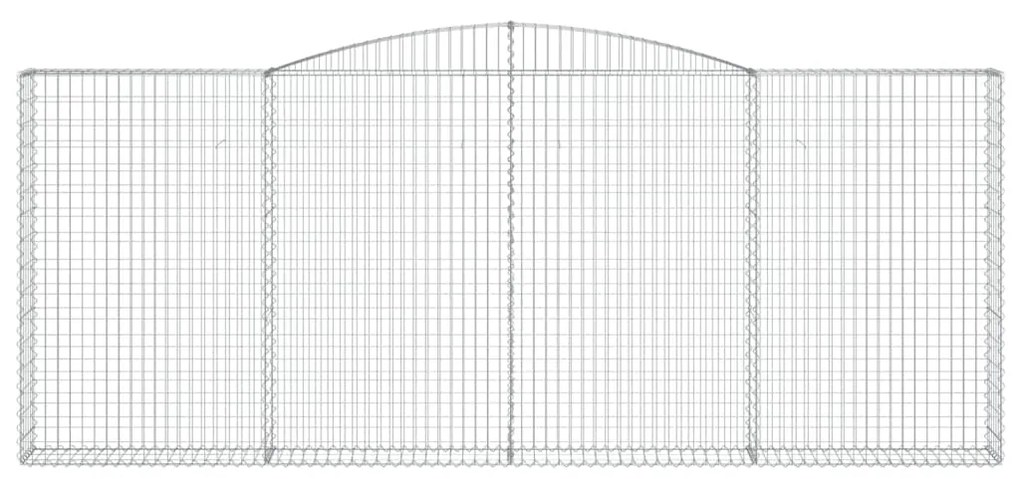 vidaXL Συρματοκιβώτια Τοξωτά 10 τεμ. 400x30x160/180 εκ. Γαλβαν. Ατσάλι