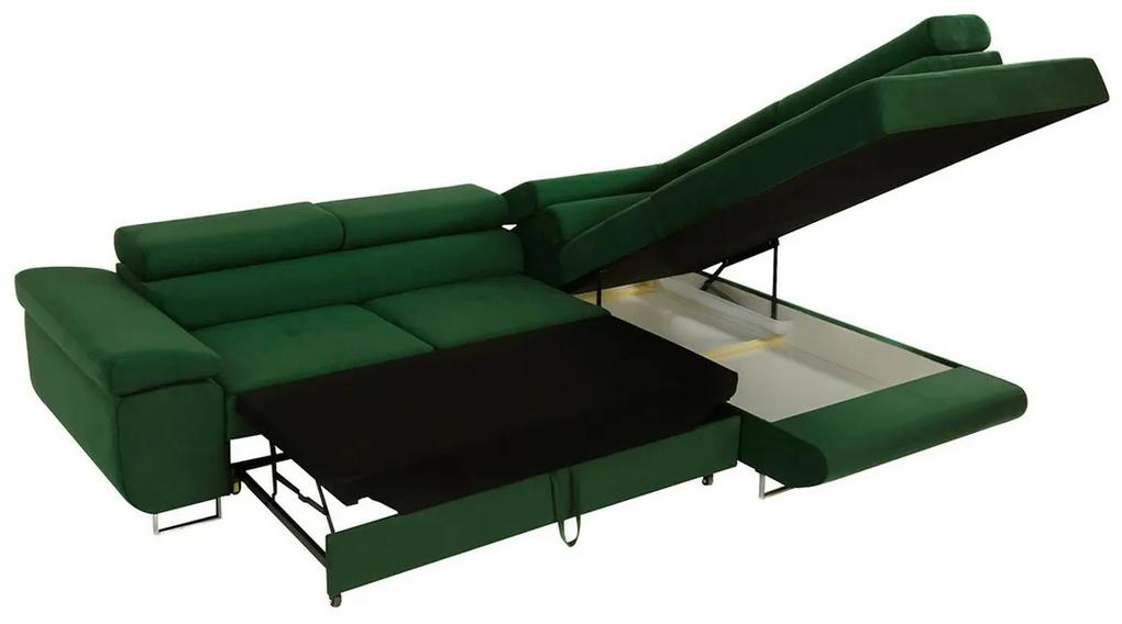 Γωνιακός Καναπές Comfivo S100, Λειτουργία ύπνου, Αποθηκευτικός χώρος, 274x203x70cm, 151 kg, Πόδια: Μέταλλο, Πλαστική ύλη | Epipla1.gr