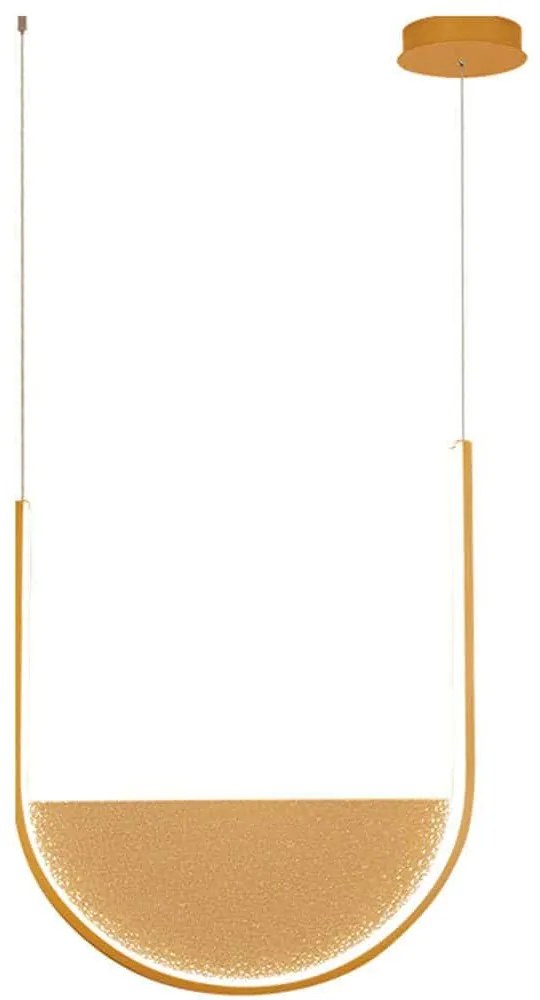 Φωτιστικό Οροφής 23165 40x5x49cm Dim Led 2235lm 28W Gold-Champagne