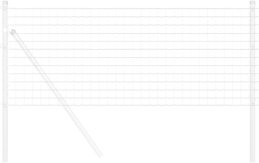 vidaXL Euro Fence 0.8x10 μ Γαλβανισμένος Χάλυβας