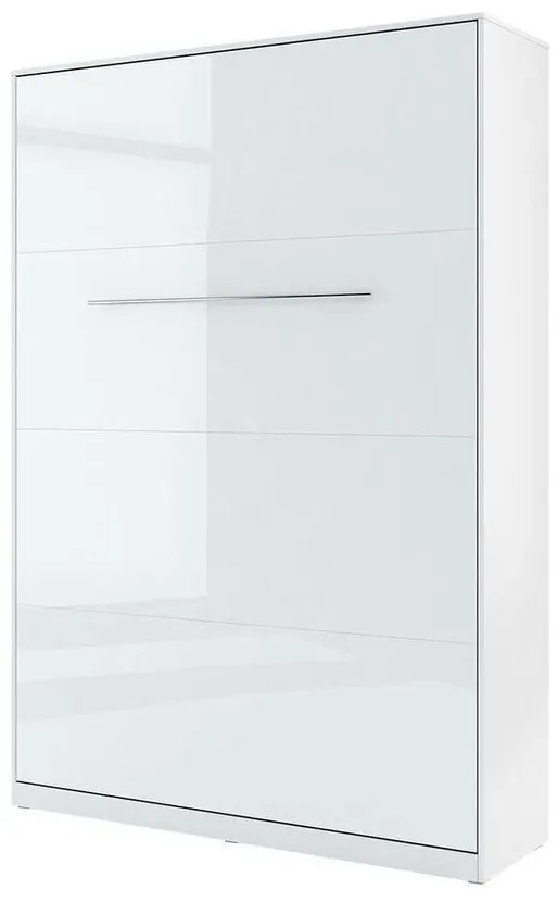 Κρεβάτι - ντουλάπα Concept Pro Lenart AH109, Διπλό, Άσπρο, 140x200, Πλαστικοποιημένη μοριοσανίδα, Τάβλες για Κρεβάτι, 155x237x217cm | Epipla1.gr
