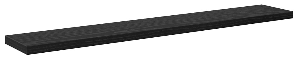 vidaXL Ράφια Βιβλιοθήκης - Σετ 4 Μαύρου Δρυός, 60x10x1.5 εκ - Ξύλινα