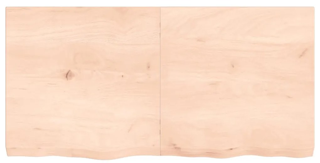vidaXL Ράφι Τοίχου 120x60x(2-6) εκ. από Ακατέργαστο Μασίφ Ξύλο Δρυός