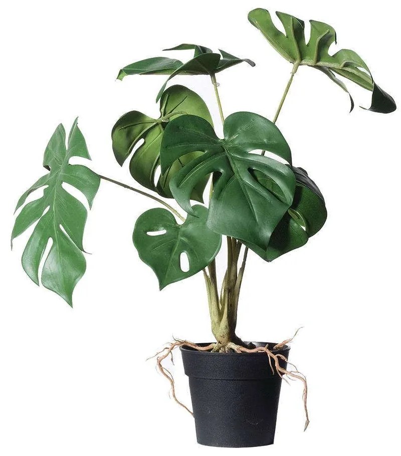 Τεχνητό Φυτό Μονστέρα Minima 1460-6 27x27x35cm Green Supergreens Polyethylene