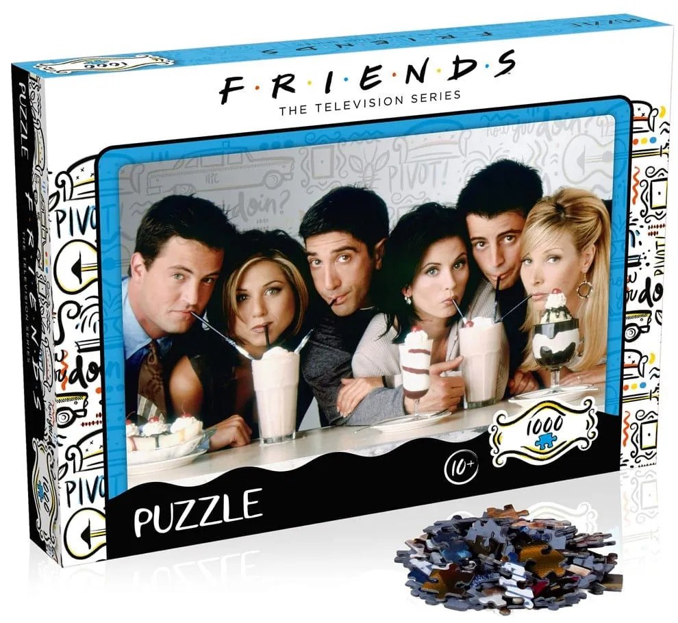 Παζλ Friends Milkshake WM00377-ML1 1000τμχ 10 Ετών+ Multicolor Winning Moves