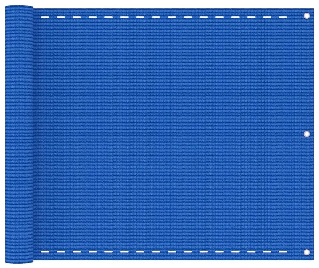 Διαχωριστικό Βεράντας Μπλε 75x500 εκ. από HDPE - Μπλε