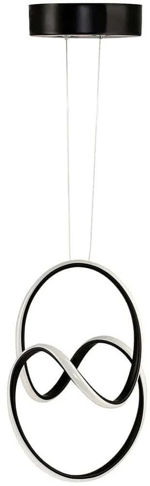 Φωτιστικό Οροφής Yin Yang 166PRG1162 166PRG1162 40x25x80cm Led 40-60W 6500K Black Opviq