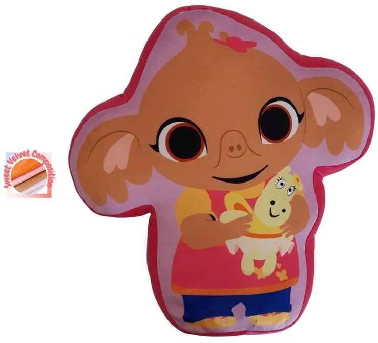 Διακοσμητικό Μαξιλάρι 3D Velboa 35εκ. Acamar Films Bing 208 Fuchsia DimCol