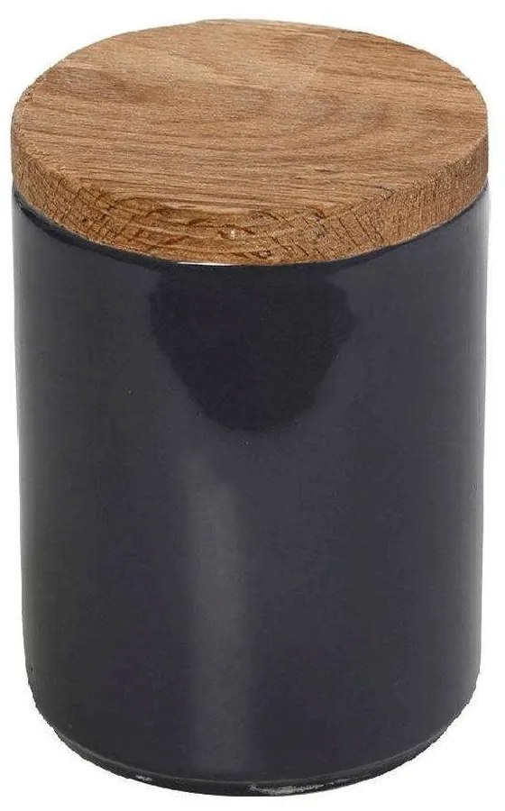 Δοχείο Με Καπάκι Essentials OWB131K6 8x8x12cm Anthracite Espiel Ceramic