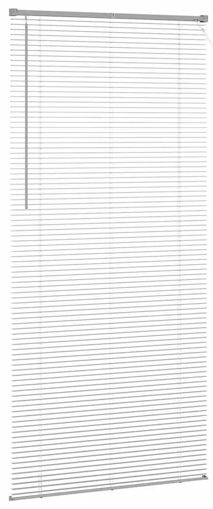 vidaXL Ρολό Παραθύρου με κουρτίνες Ασημί Αλουμίνιο