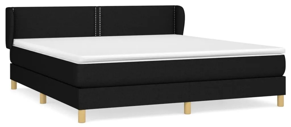 ΚΡΕΒΑΤΙ BOXSPRING ΜΕ ΣΤΡΩΜΑ ΜΑΥΡΟ 160X200 ΕΚ. ΥΦΑΣΜΑΤΙΝΟ 3126735