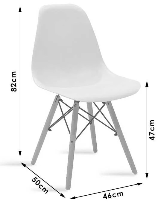 Σετ Τραπεζαρίας Natali-Julita 5τεμ μαύρο-φυσικό 120x80x76εκ 120x80x76 εκ.