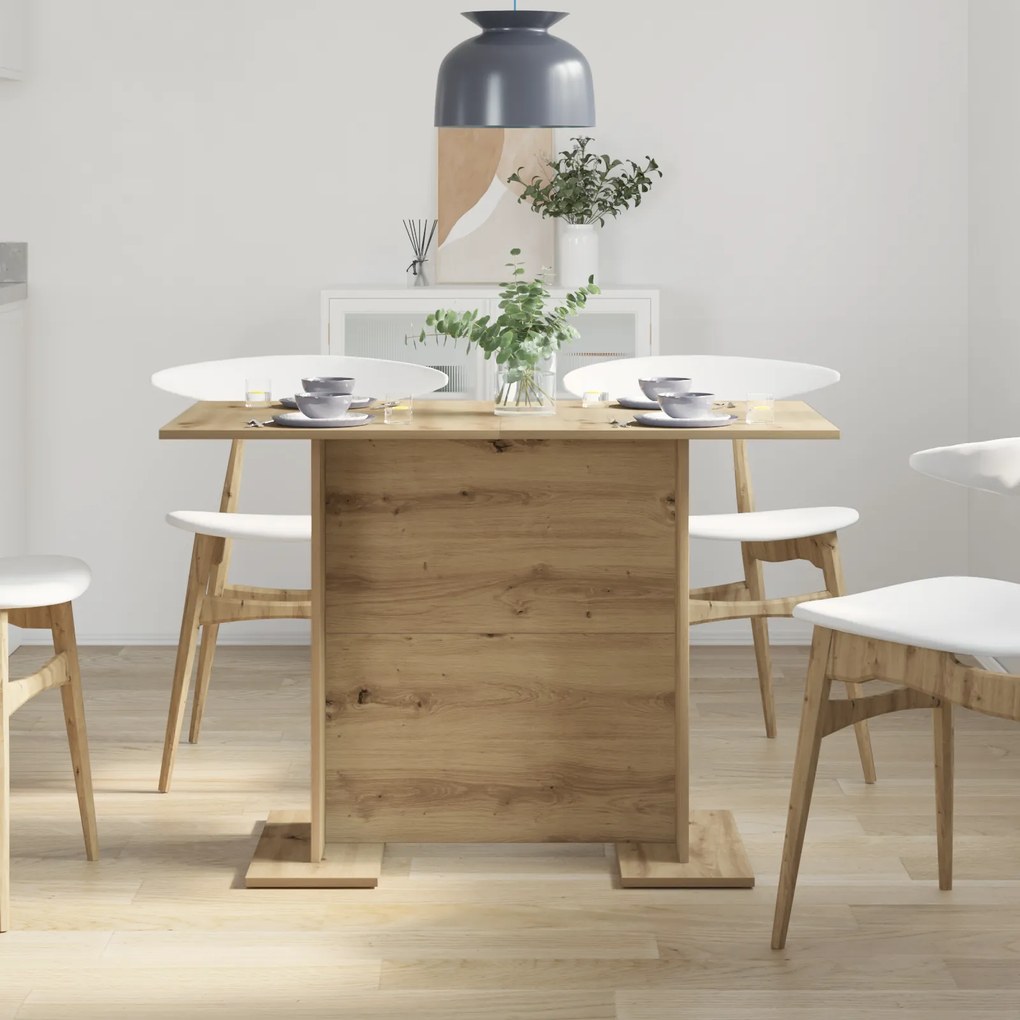 vidaXL Τραπέζι Φαγητού Artisan Oak 110x60x75 εκ Επεξεργασμένο Ξύλο