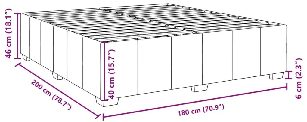 ΣΚΕΛΕΤΟΣ ΚΡΕΒΑΤΙΟΥ ΧΩΡΙΣ ΣΤΡΩΜΑ ΜΑΥΡΟ 180X200 ΕΚ. ΥΦΑΣΜΑΤΙΝΟ 3284855