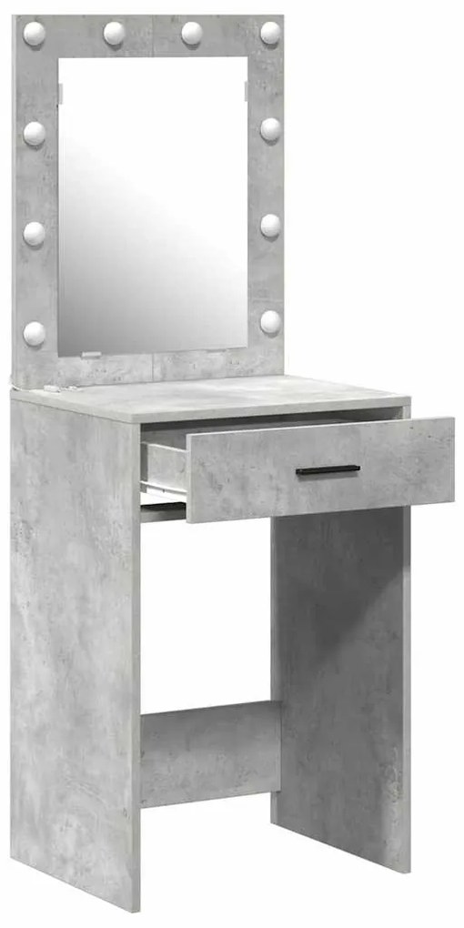 vidaXL Κομοδίνο Γκρι σκυροδέματος 50 x 41 x 135 εκ Επεξεργασμένο ξύλο