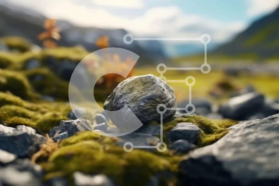 Intra Συλλεκτικό Ξύλινο Παζλ Plywood 4mm - Όμορφη εικόνα ενός βράχου σε έναν βρώμικο βράχο στα βουνά Σε Ξύλινο Κουτί - Διαστάσεις: 10x10 cm – 25 κομμάτια