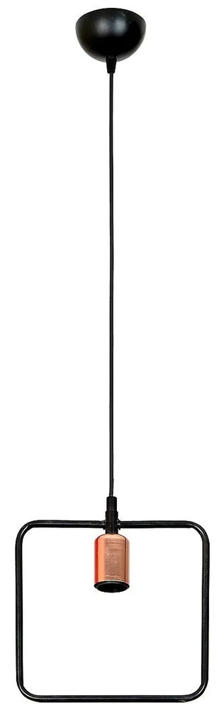 Φωτιστικό Κρεμαστό MAY Μαύρο Μέταλλο 23x75cm