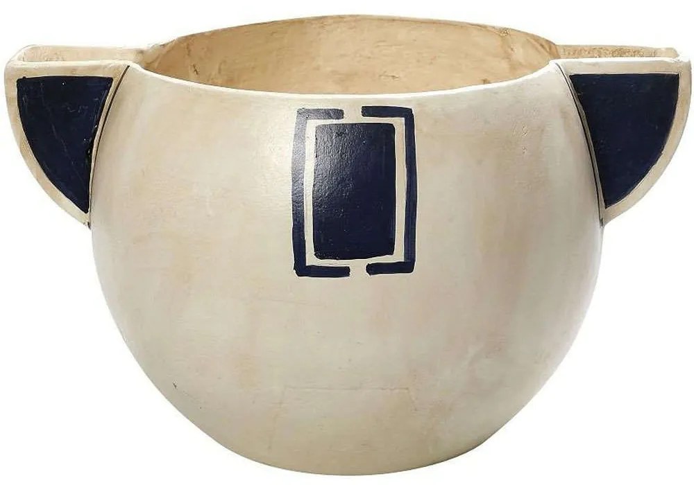 Διακοσμητικό Μπωλ LIF138 45,7x34,2x26,6cm Beige-Blue Espiel Χαρτί