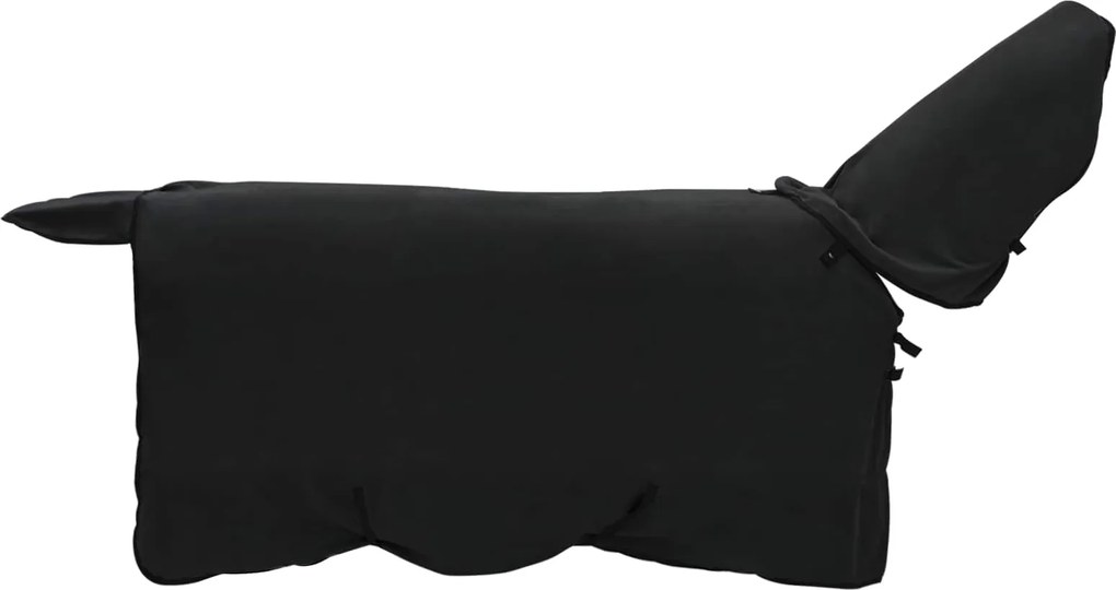 vidaXL Σαμάρι Ίππου Μαύρο Πολυεστέρας