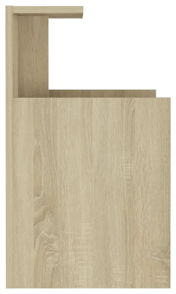 vidaXL Κομοδίνα 2 τεμ. Sonoma Δρυς 40 x 35 x 60 εκ. από Επεξ. Ξύλο