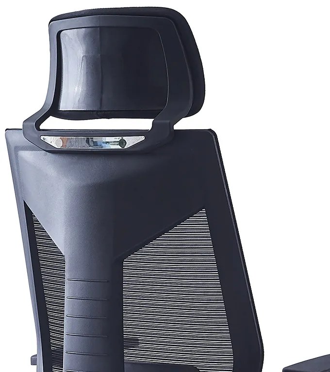 Καρέκλα γραφείου διευθυντή Commend pakoworld ύφασμα mesh μαύρο