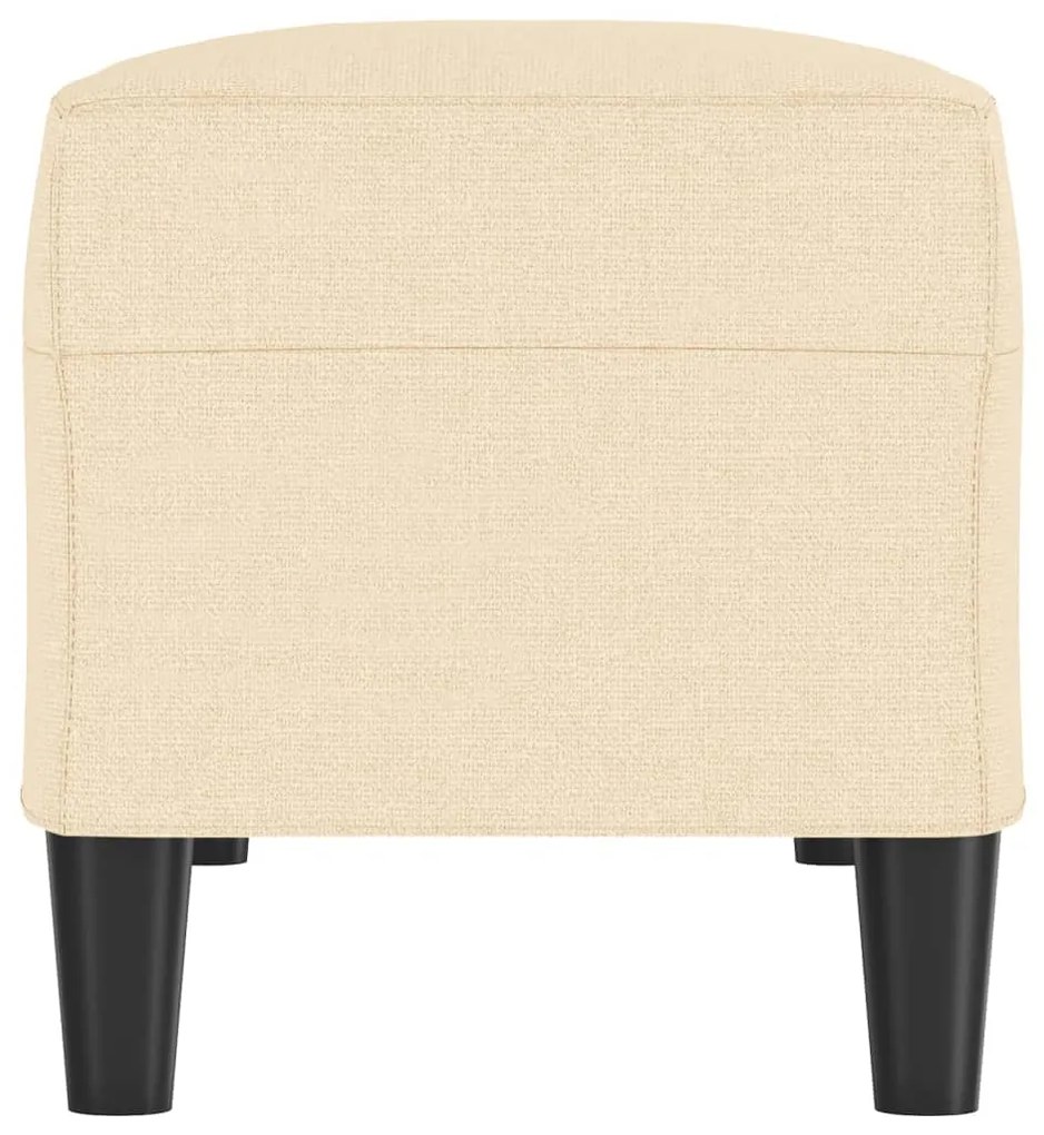 vidaXL Πάγκος Κρεμ 100x35x41 εκ. Υφασμάτινος