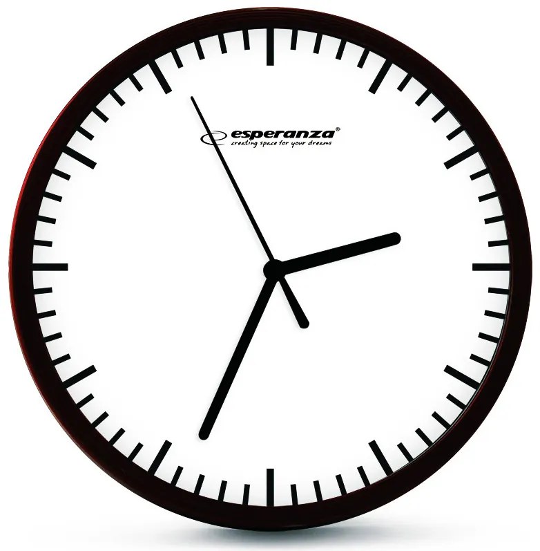 ESPERANZA Ρολόι τοίχου Budapest EHC010W, 20cm, λευκό