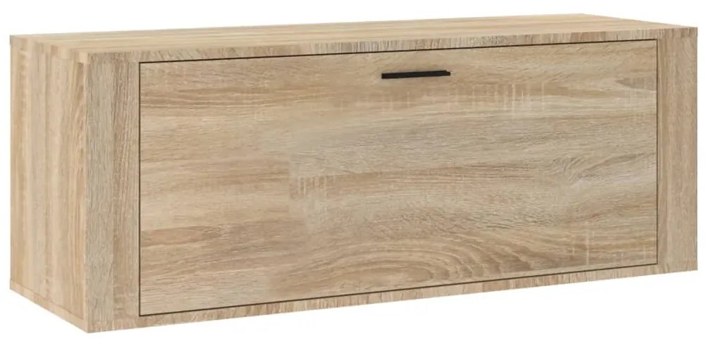 vidaXL Παπουτσοθήκη Επιτοίχια Sonoma Δρυς 100x35x38εκ Επεξ. Ξύλο