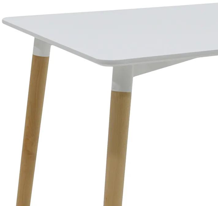 Τραπέζι Natali pakoworld επιφάνεια MDF λευκό 150x80x75εκ - MDF - 127-000143