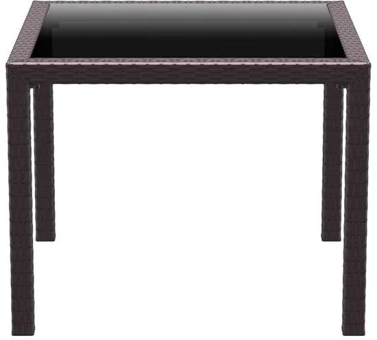 BALI BROWN 94Χ94Χ75εκ. ΤΡΑΠΕΖΙ ΜΕ ΤΖΑΜΙ ΠΟΛ/ΝΙΟΥ