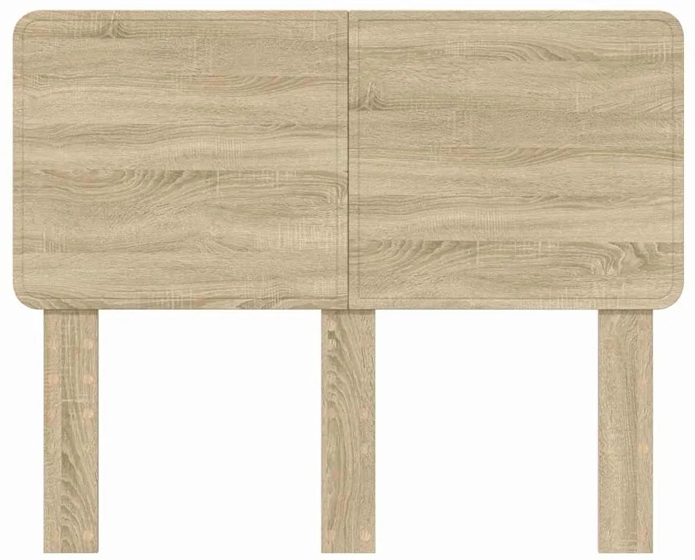 vidaXL Κεφαλάρι με κεφαλάρι Δρύς Sonoma 120 cm Επεξεργασμένο ξύλο