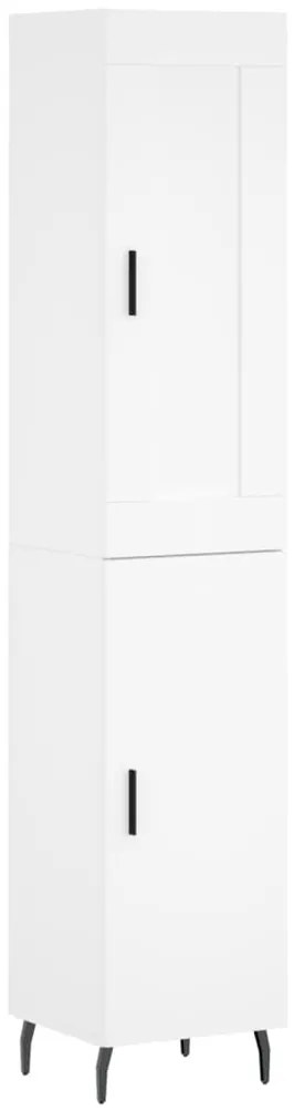 vidaXL Ντουλάπι Λευκό 34,5 x 34 x 180 εκ. από Επεξεργασμένο Ξύλο