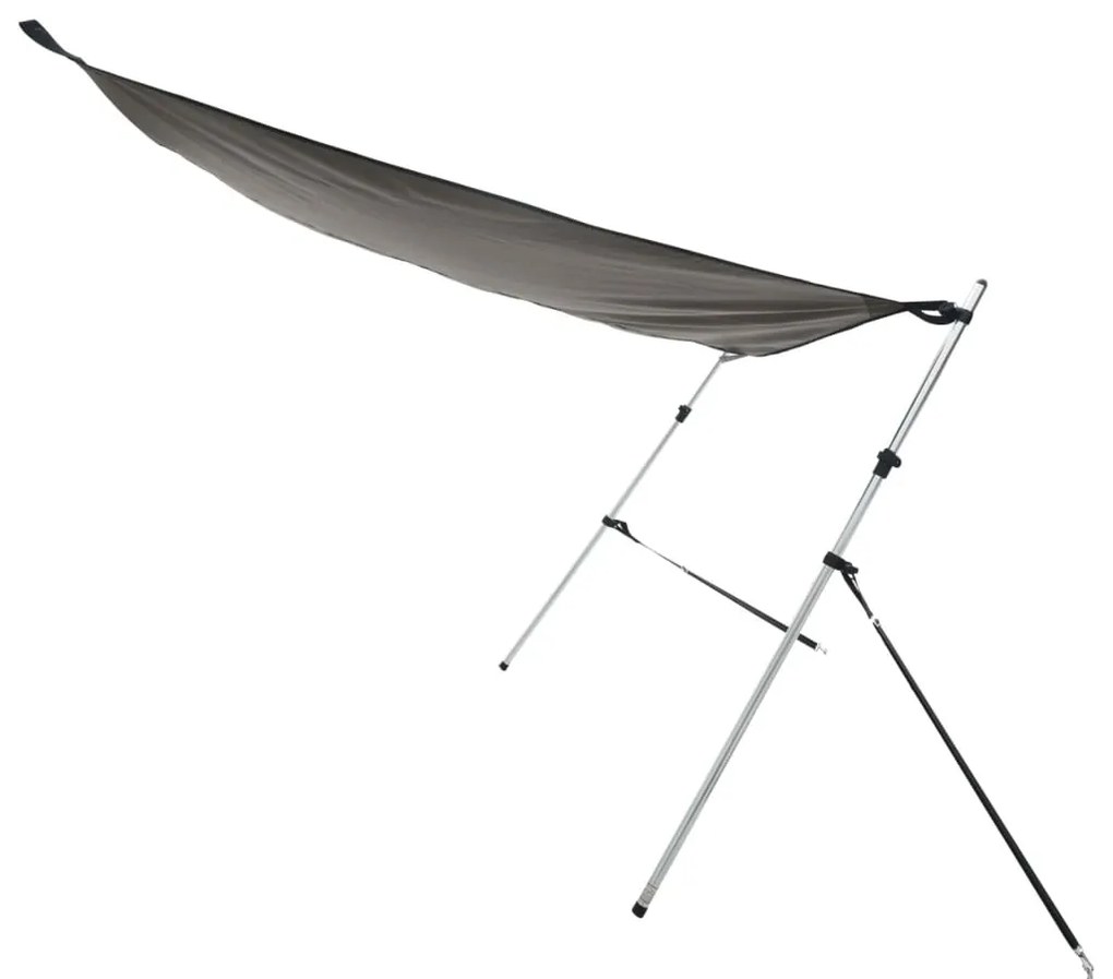 vidaXL Επέκταση Σκιάστρου Σχήμα Τ Ανθρακί 174x205x(115-194) εκ.