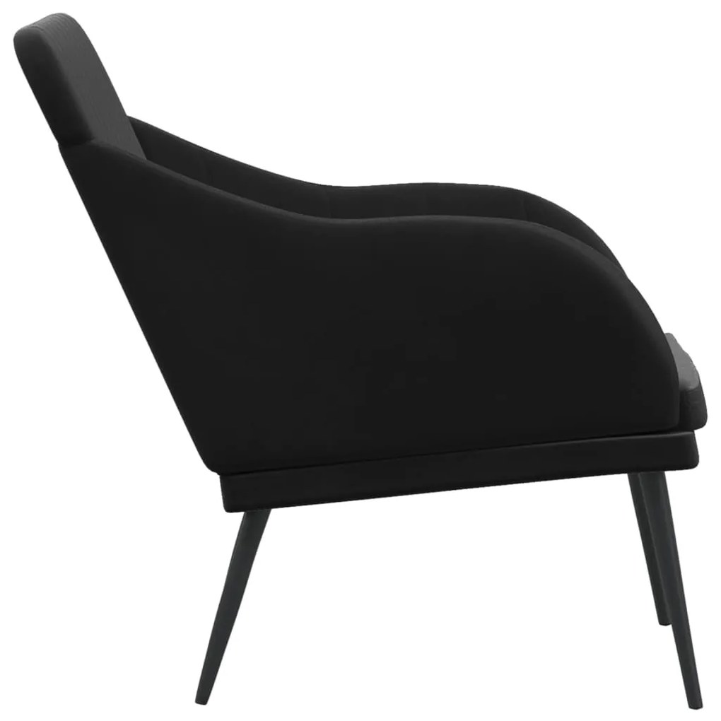 vidaXL Πάγκος Μαύρος 110x76x80 εκ. Βελούδινος