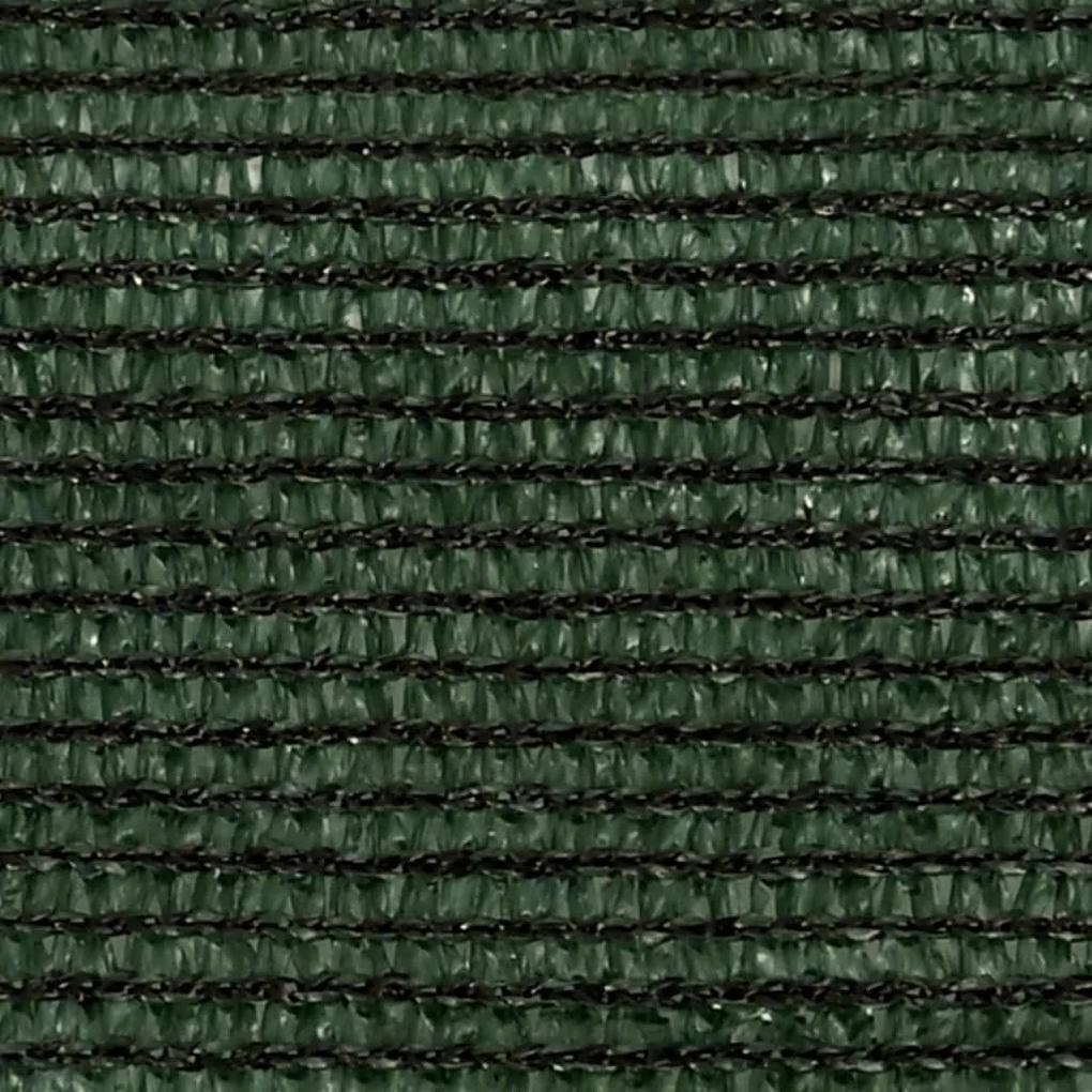 vidaXL Πανί Σκίασης Σκούρο Πράσινο 3,5 x 4,5 μ. από HDPE 160 γρ./μ²