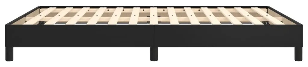 vidaXL Πλαίσιο Κρεβατιού Μαύρο 140x190 εκ. από Συνθετικό Δέρμα