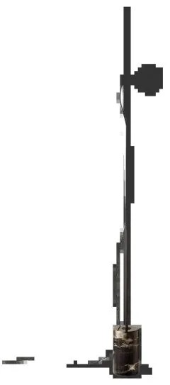 Επιδαπέδιο Φωτιστικό Μαύρο 1xE27 Eva Μάρμαρο 295213 Ideal Lux 295213