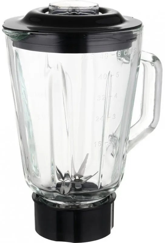 Μπλέντερ Laretti LR-FP7325, 500W, 1.5 l, Ανοξείδωτες λεπίδες, 2 ταχύτητες + παλμός, Μηχανισμός κλειδώματος, Μαύρο