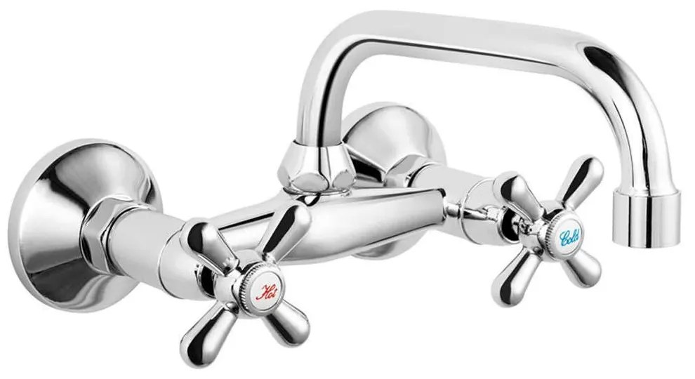Μπαταρία Νιπτήρος Εντοιχισμού Retro XD3 Chrome Ferro Metal