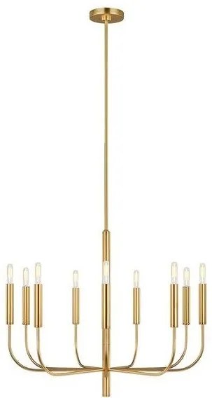 Πολυέλαιος Κρεμαστό Φωτιστικό 9xE14 Brianna Elstead Lighting-FE-BRIANNA9-BB-Ορείχαλκος FE-BRIANNA9-BB