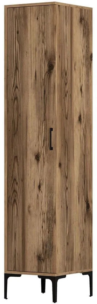 Ντουλάπα Μονόφυλλη Kumsal 845HCT5412 40x47,5x201,4cm Walnut Μονόφυλλη