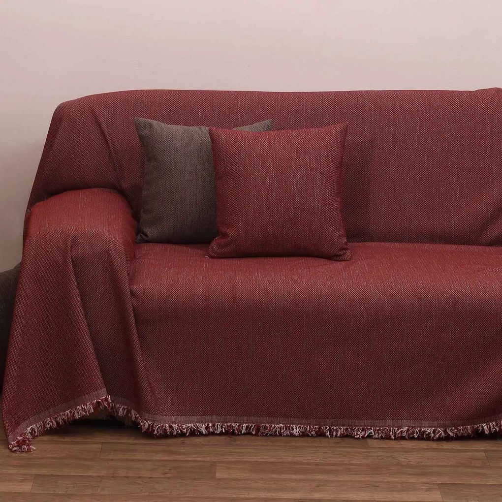 Ριχτάρι 2100 Κόκκινο Viopros Four-Seater 180x320cm Chenille