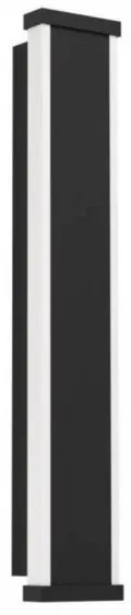 Απλίκα Φωτιστικό Τοίχου 2xLED 7,4W Μαύρο ΙΡ65 Neviano 900676 Eglo-900676-Μαύρο 900676