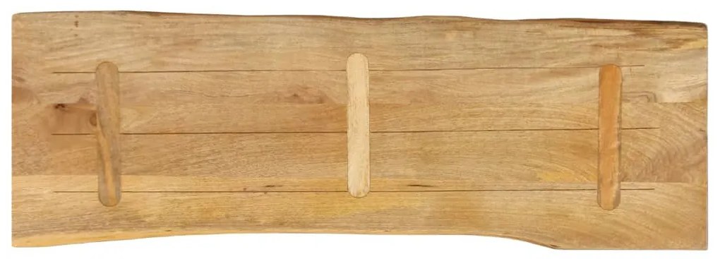 vidaXL Επιφάνεια Τραπεζιού 110x40x2,5 εκ. Live Edge Μασίφ Ξύλο Μάνγκο