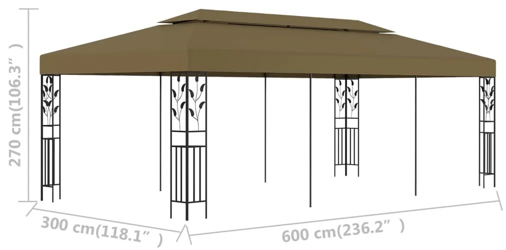 ΚΙΟΣΚΙ TAUPE 6 X 3 Μ. 180 ΓΡ/Μ² 312245