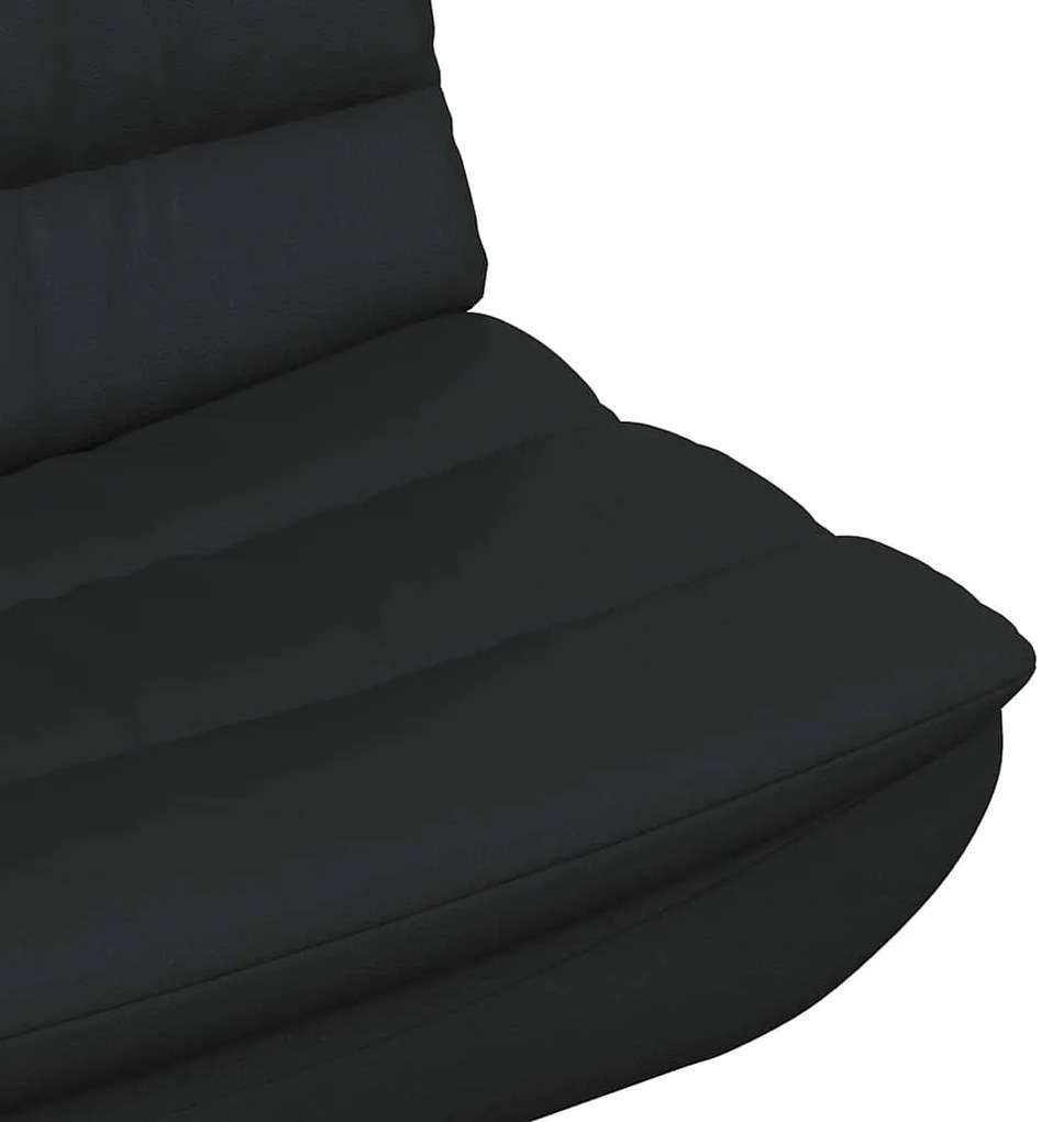 vidaXL Περιστρεφόμενη καρέκλα Μαύρο 63 x 75 x 76 εκ Λαμπερό PU