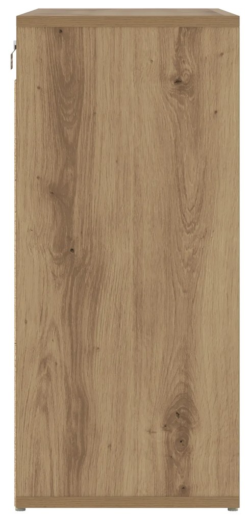 vidaXL Ντουλάπα Παπουτσιών με ράφι artisan δρυς 103x30x51 εκ