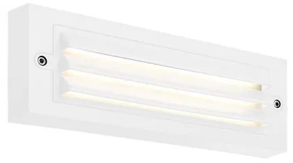 ΦΩΤΙΣΤΙΚΟ ΤΟΙΧΟΥ ΜΕ ΓΡΙΛΙΕΣ LED 6W 255X42X90 3CCT IP65 ΛΕΥΚΟ "SENARIO" ARTE ILLUMINA Eurolamp 145-52108
