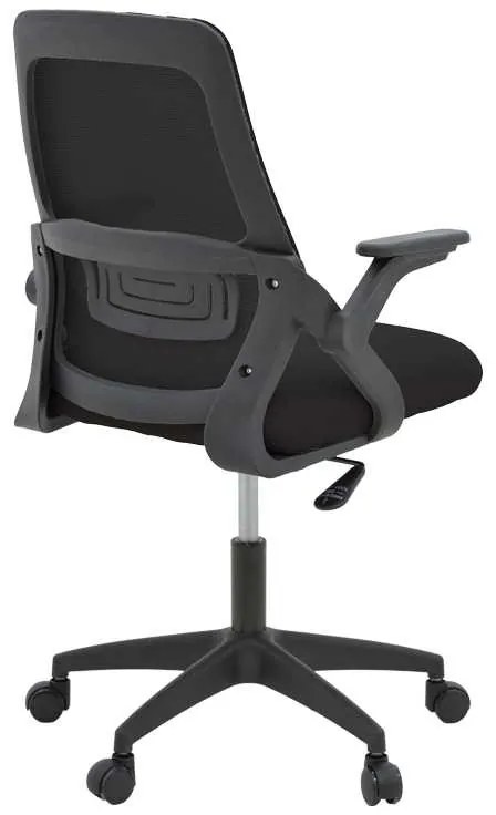 Καρέκλα γραφείου Reji pakoworld mesh ύφασμα μαύρο 58x60x89-99εκ